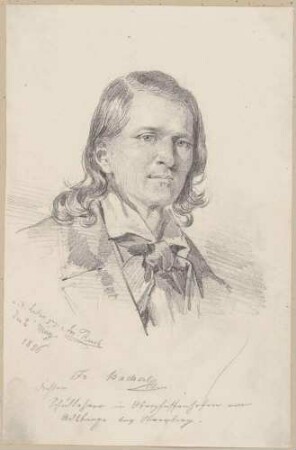 Bildnis Bacherl, Franz (1808-1869), Schriftsteller, Pädagoge, Dramaturg