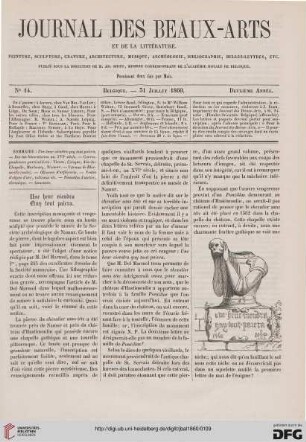Nr. 14 (31. Juillet 1860)