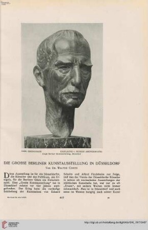 32: Die Grosse Berliner Kunstausstellung in Düsseldorf, [1]