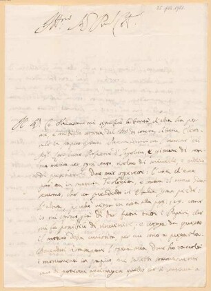 Andreas Felix von Oefele (1706-1780) Nachlass: Briefe von Scipione Maffei an Andreas Felix von Oefele - BSB Oefeleana 63.b Maffei, Scipione
