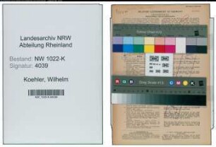Entnazifizierung Wilhelm Koehler , geb. 20.03.1880 (Lehrer)