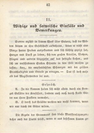 11. Witzige und satyrische Einfälle und Bemerkungen