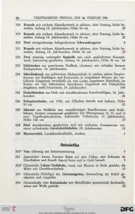 Ostasiatica (Nr. 330-368)