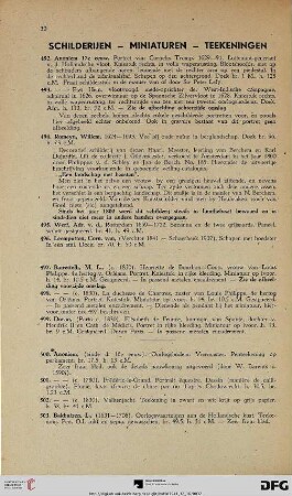 Schilderijen – Miniaturen – Teekeningen (Nr. 492-515)