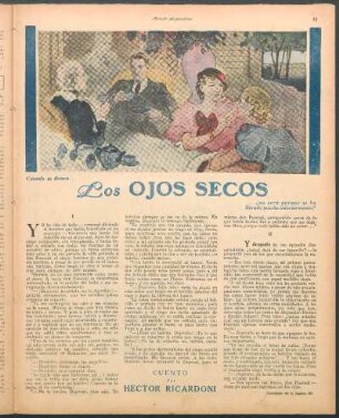 Los ojos secos : Cuento por Héctor Ricardoni
