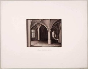 Innere Ansicht der Sakristei (1504) im Dom zu Meißen, Blatt Nr. 19 aus Mappenwerk "Der Dom zu Meißen" von Friedrich Wilhelm Schwechten
