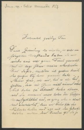 Brief an Marie von Bülow : 22.06.1900