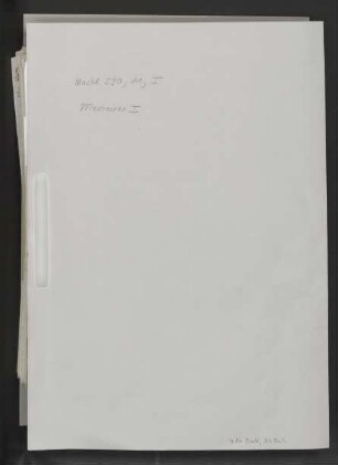 Memoiren I