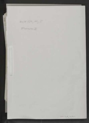 Memoiren I