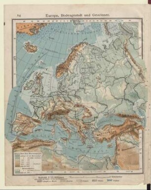 Europa, Bodengestalt und Gewässer
