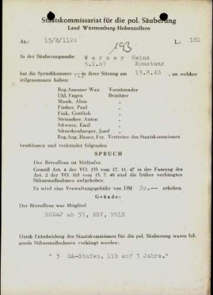 Werner, Heinz