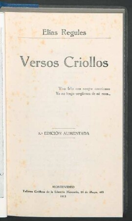 Versos criollos
