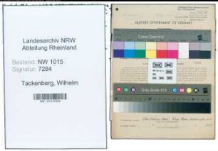 Entnazifizierung Wilhelm Tackenberg , geb. 28.01.1905 (Kaufmann)