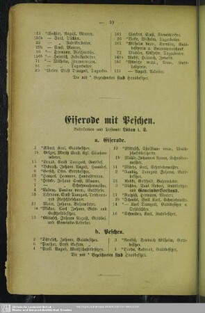 Eiserode mit Peschen