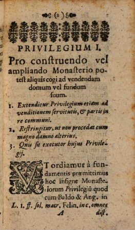 Privilegia Monasteriorum Ex Iure Communi Deducta
