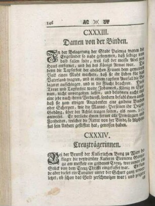 CXXXIV. Creuzträgerinnen.