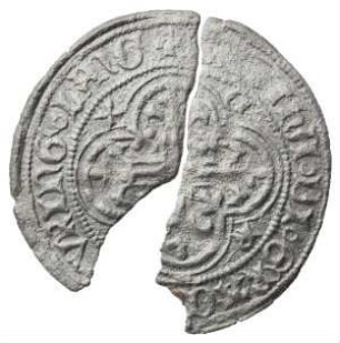 Fundmünze, Fürstengroschen (12 meißnische Pfennige), 1395 - 1405