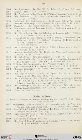 Kaisermünzen (Nr. 2027-2696)