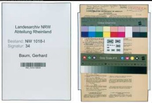 Entnazifizierung Gerhard Baum , geb. 07.07.1910 (Bauingenieur)