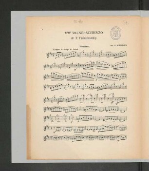 2me Valse-Scherzo. Violino.