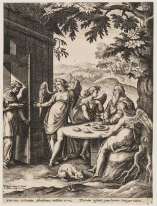 Die Verkündung von Isaaks Geburt an Abraham