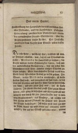 Das vierte Capitel. - Das sechste Capitel.