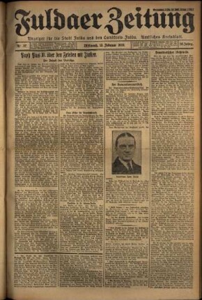Ausgabe vom Mittwoch, den 13. Februar 1929.
