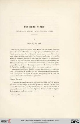 I: Orfévrerie