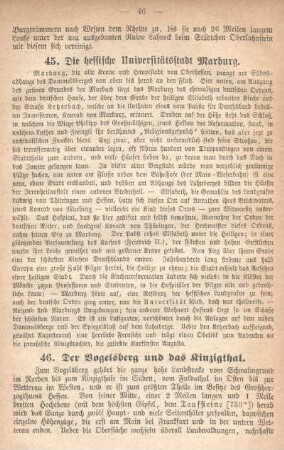 45. Die hessische Universitätsstadt Marburg.