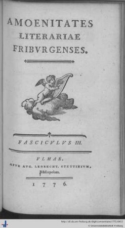Fasciculus III.