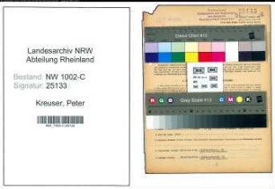 Entnazifizierung Peter Kreuser, geb. 14.12.1901 (Handelsvertreter)