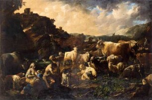 Hirten und Herden unterhalb Tivoli