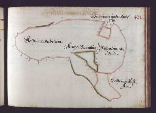Weilheimer Hut: Weilheimer Diebelrain, Unterdiebelrain und Roßlau; Kirchheimer Verwaltungspfaffenrain oder -heule