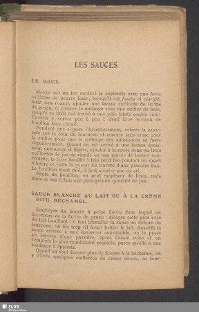 Les sauces