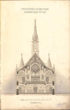 Dolmetsch, Heinrich; Reutlingen; Katharinenkirche - Orgel (Querschnitt)