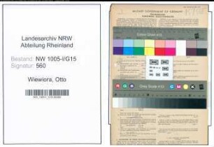 Entnazifizierung Otto Wiewiora , geb. 17.08.1897 (Kaufmann)