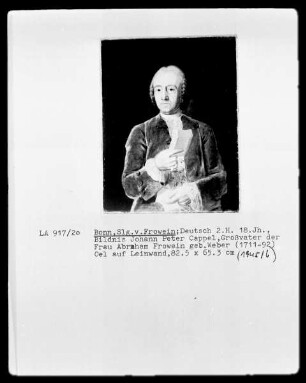Bildnis des Johann Peter Cappel