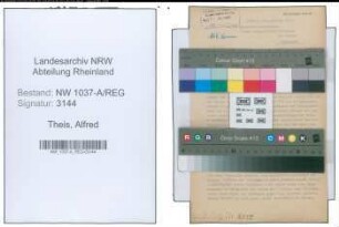 Entnazifizierung Alfred Theis , geb. 00.00.0000 ()