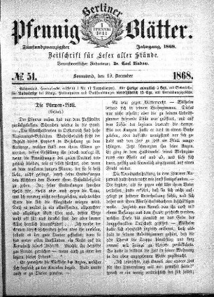 No. 51, Sonnabend, den 19. December
