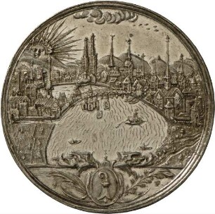 Medaille der Stadt Basel auf den Westfälischen Frieden, 1648