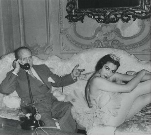Marquis George de Cuevas mit Balletttänzerin