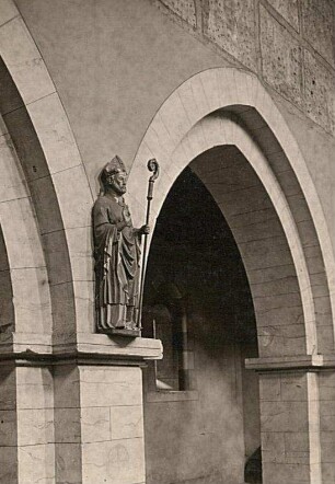 Dippoldiswalde. Nikolausstandbild in der Kirche Sankt Nikolai