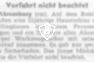 Vorfahrt nicht beachtet