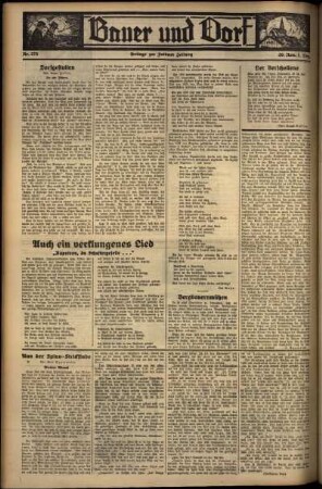 Zweite Ausgabe vom Samstag, den 30. November 1935.