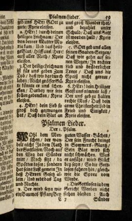 59-79, Psalmen-Lieder