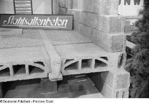 Stahlsaitenbeton-Exponat