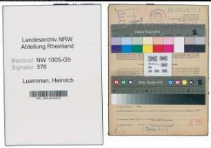 Entnazifizierung Heinrich Luemmen , geb. 26.01.1907 (Bauunternehmer)