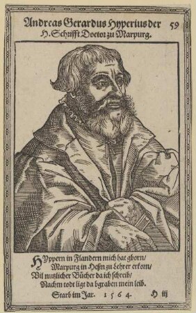 Bildnis des Andreas Gerardus Hyperius