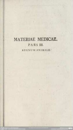 Pars III. Regnum Animale