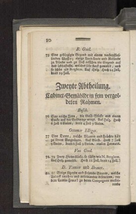 Zweyte Abtheilung.